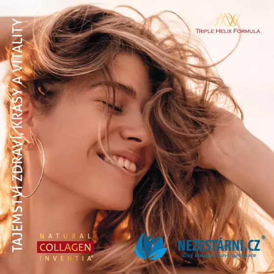 Katalog NEZESTÁRNI.CZ – Omlazující kosmetika a doplňky stravy s živým kolagenem INVENTIA  80 stran – rady, návody, doporučení, certifikáty, dermatologické testy
