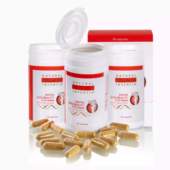 Balíček - INTENZIVNÍ KOLAGENOVÁ KÚRA - (ISB CoQ10 150 + 30 kapslí zdarma) obsahuje: